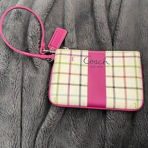 Coach multicolored wristlet